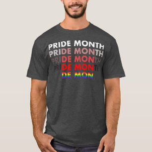 Pride Month Demon Funny Sarcastic Proud Rainbow F T-shirt