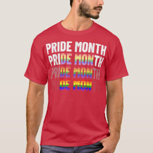 Pride Month Demon LGBT Community Gay Pride Colors T-shirt