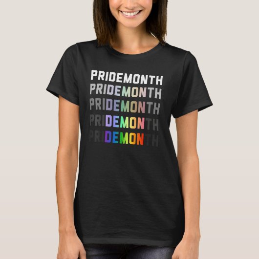 Pride Month Demon LGBTQ+ Gay Pride Month Transgend T-shirt (Voorkant)