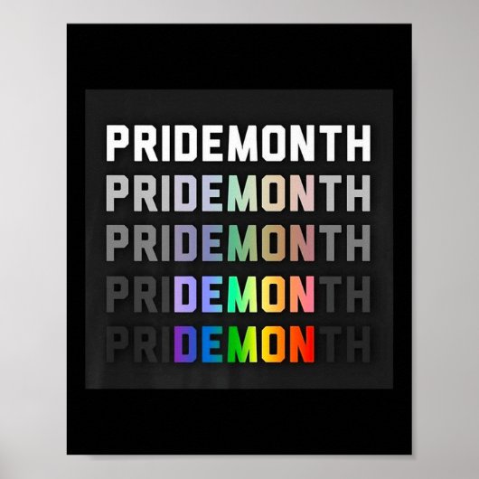 Pride Month Demon Premium _1 Poster (Voorkant)