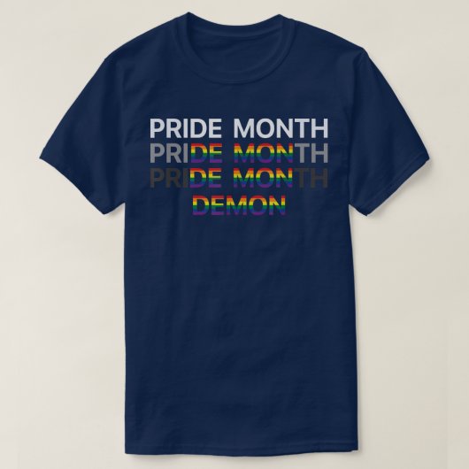 Pride Month Demon T-Shirt (Design voorkant)