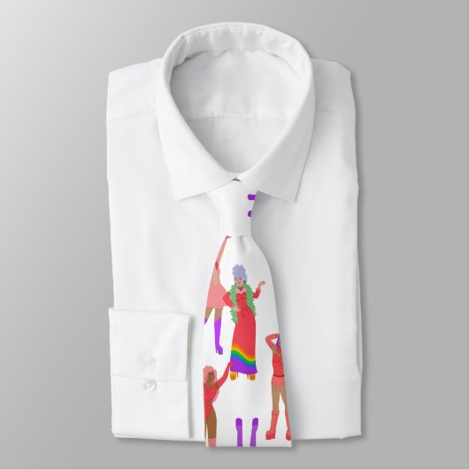 pride month drag queens lgbt transwomen stropdas (Gebonden)