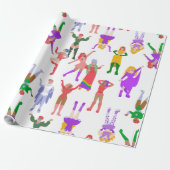 Pride month dragqueens lgbt transvrouwen cadeaupapier (Uitgerold)