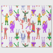 Pride month dragqueens lgbt transvrouwen cadeaupapier (Vlak)