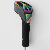 Pride Month LGBT met regenboogthema Golfheadcover (Schuin)