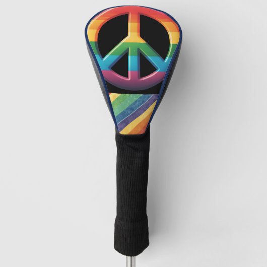 Pride Month LGBT met regenboogthema Golfheadcover (Voorkant)