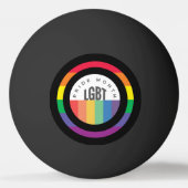 Pride Month LGBT met regenboogthema Pingpongbal (Voorkant)