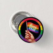 Pride Month LGBT met regenboogthema Ronde Button 3,2 Cm (Voorkant /achterkant)