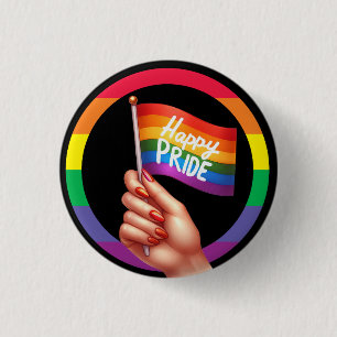 Pride Month LGBT met regenboogthema Ronde Button 3,2 Cm