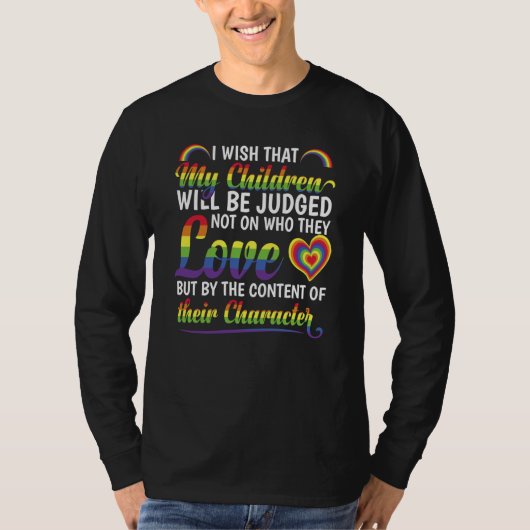 Pride Month LGBTQ Rainbow Pride Flag LGBT T-shirt (Voorkant)