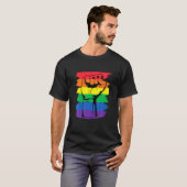 Pride Month Merch LGBT Rainbow Fist LGBTQ Gay Prid T-shirt (Voorkant volledig)