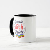 Pride Month Rainbow Coffee Mug LGBTQ+ Gift Mok (Voorkant links)