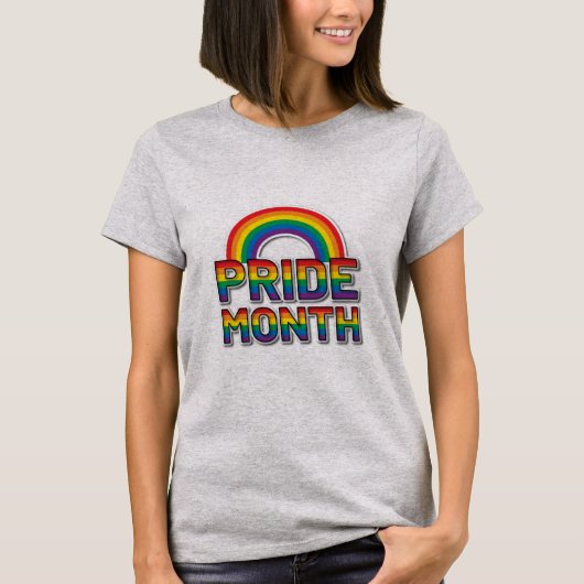 Pride Month Rainbow Womens T-Shirt (Voorkant)