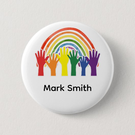 Pride Month Regenboog Viering Ronde Button 5,7 Cm (Voorkant)
