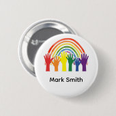 Pride Month Regenboog Viering Ronde Button 5,7 Cm (Voorkant /achterkant)
