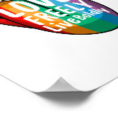 Pride Month Regenboogposter – Gelijkheid & Liefde Poster (Hoek)