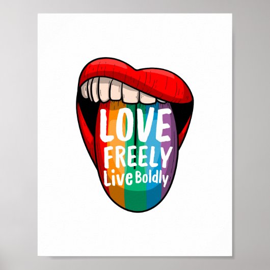 Pride Month Regenboogposter – Gelijkheid & Liefde Poster (Voorkant)
