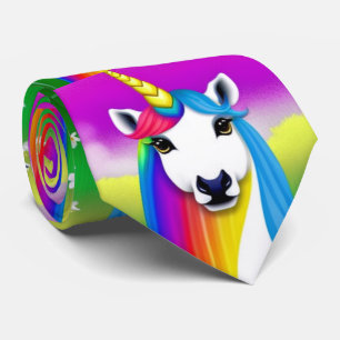 Pride Multi-color Eenhoorn Patroon Stropdas