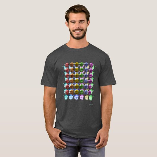 Pride O' The Herd Scottish Highland Cows LGBTQ T-shirt (Voorkant volledig)