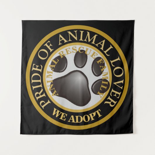 Pride od Dierenvrienden Embleem Wandkleed (Voorkant)