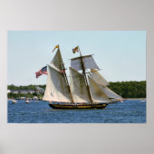Pride of Baltimore II hoogschip poster (Voorkant)