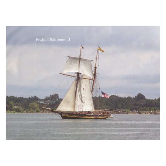 Pride of Baltimore II tafelkleed (Voorkant (Horizontaal))