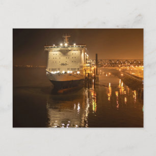 Pride of Hull-veerboot 's nachts – Sfeervol Briefkaart