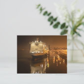 Pride of Hull-veerboot 's nachts – Sfeervol Briefkaart (Staand voorkant)