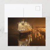 Pride of Hull-veerboot 's nachts – Sfeervol Briefkaart (Voorkant / Achterkant)
