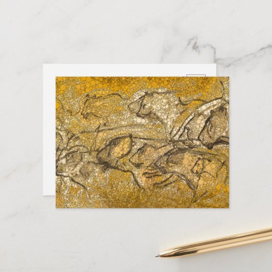 Pride of Lions, Infinity Stippen - naar Chauvet Ca Briefkaart (Voorkant / Achterkant in situ)