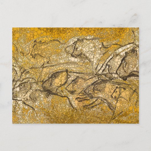 Pride of Lions, Infinity Stippen - naar Chauvet Ca Briefkaart (Voorkant)