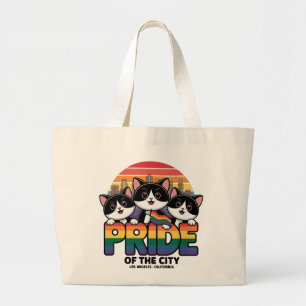 Pride of Los Angeles City California Verenigde Sta Grote Tote Bag