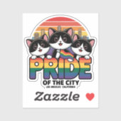 Pride of Los Angeles City California Verenigde Sta Sticker (Vel)