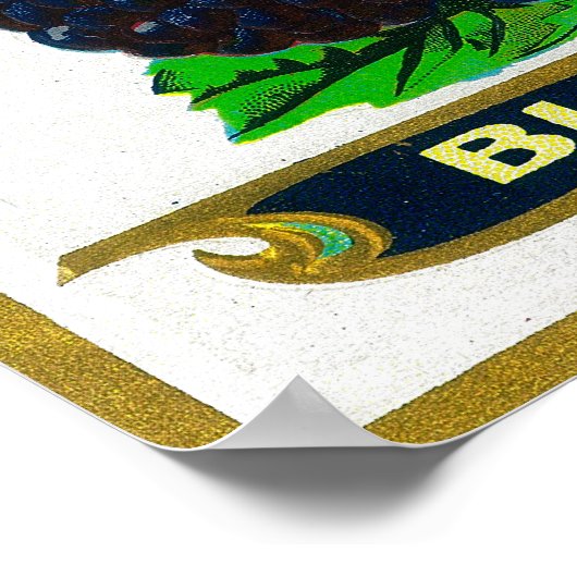 Pride of Michigan Blackberry Label Hart, MI Poster (Hoek)