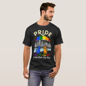 Pride of Salt Lake City Utah Cats Rainbow Flag T-shirt (Voorkant volledig)