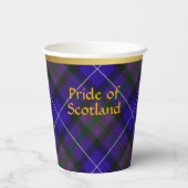 Pride of Scotland Gepersonaliseerde Tartan Kerstmi Papieren Bekers (Achterkant)