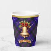 Pride of Scotland Gepersonaliseerde Tartan Kerstmi Papieren Bekers (Voorkant)
