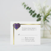 Pride of Scotland Heart RSVP Card (Staand voorkant)
