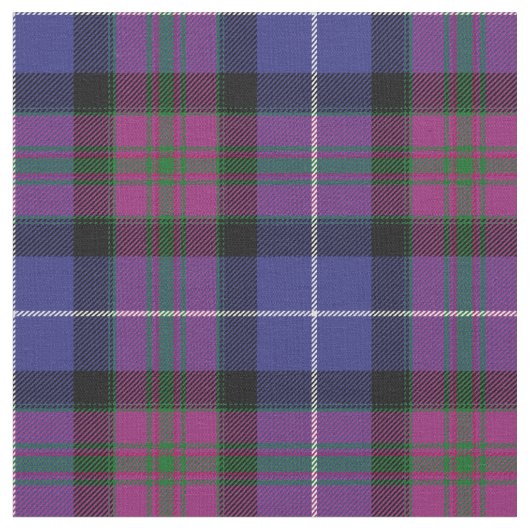 Pride of Scotland Mode Tartan Print Stof (Close Up)