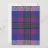 Pride of Scotland Pset Heart Wedding Invitation Kaart (Achterkant)