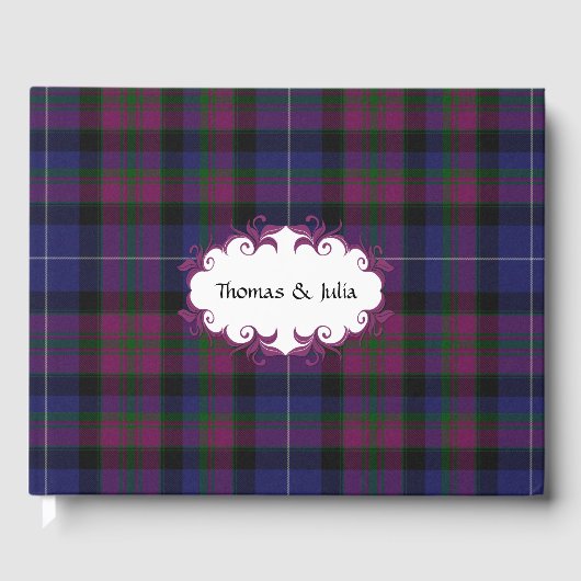 Pride of Scotland Pset Wedding Guest Book Gastenboek (Voorkant)