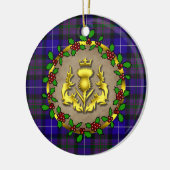 Pride of Scotland Tartan Gepersonaliseerde Kerstmi Keramisch Ornament (Links)