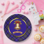 Pride of Scotland Tartan Gepersonaliseerde Kerstmi Papieren Bordje (Feest)
