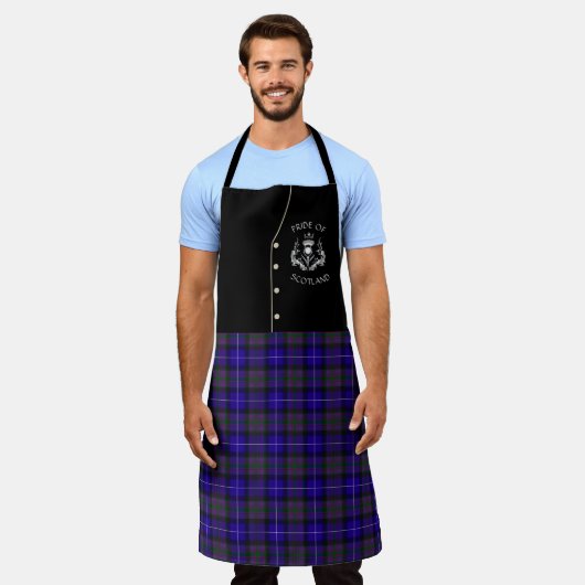 Pride of Scotland Tartan Kilt Apron Schort (Gedragen)