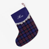 Pride of Scotland Tartan Plaid Kerstkous Kleine Kerstsok (Achterkant (Hangend))