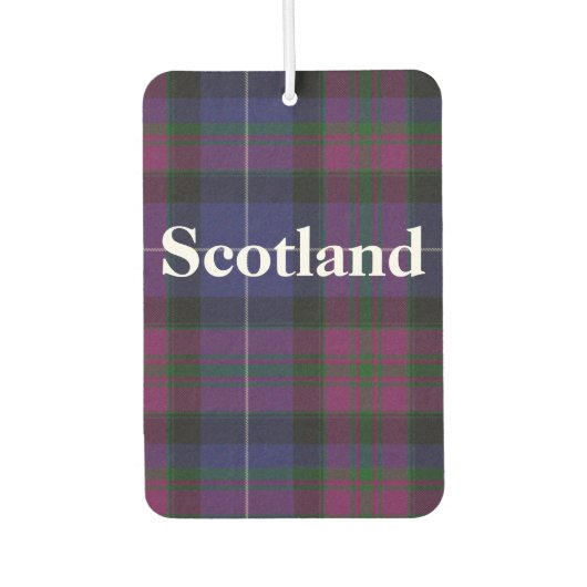 Pride of Scotland Tartan Plaid Luchtverfrisser (Voorkant)