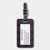Pride of Scotland Tartan Pset Bagagelabel (Voorkant verticaal)