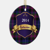 Pride of Scotland Tartan Pset Custom ornament (Rechts)