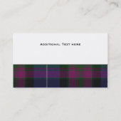 Pride of Scotland Tartan Pset Custom Visitekaartje (Achterkant)