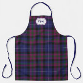 Pride of Scotland Tartan Pset Monogrammed Schort (Voorkant)
